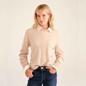 Naadam 100% cashmere sweater, oatmeal, size M